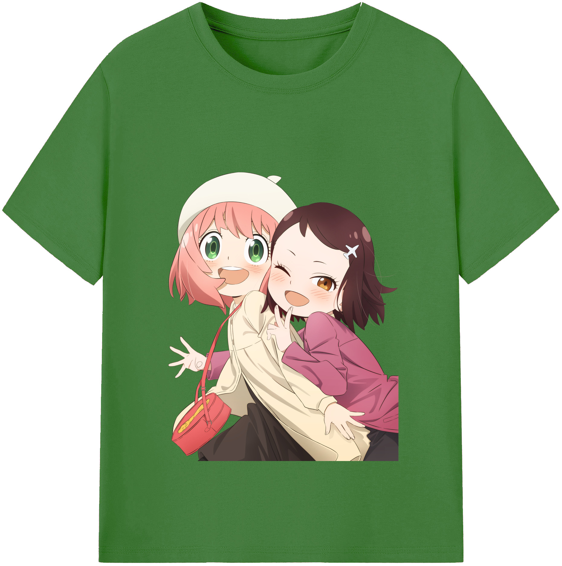 （画像用） SPY×FAMILY间谍家家酒 レディースカジュアルプリントTシャツ（綿100％）